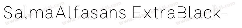 SalmaAlfasans ExtraBlack字体转换